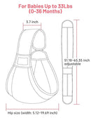 Baby Sling Carrier, Pure Cotton, Ergonomically Adjustable Baby Carrier Newborn to Toddler, Easy to Use, Portable, Ideal for 0-36 Months, Up to 33 lbs (Grey) by TinyTreasures Baby Boutique
