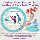 Pediatrician-Approved Squat Position for Easier Pooping & Elimination Communication (EC) | 7-in-1 Potty Training Seat | Includes Footrest, Step Stool & Toddler Toilet Seat | Reduces Diaper Waste by TinyTreasures Baby Boutique