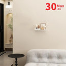 JOOM White Metal Floating Shelf - Floating Shelf, Small Bathroom Shelf, Display Shelves for Wall Storage (12 in) by CozyNest Decor
