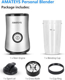 Personal Blender with Button,350W Professional Kitchen Blender for Smoothies and Shakes,Portable Smoothie Maker Mixer,Easy Cleaning&Operation,Suitable for Carrying or Storage by TinyTreasures Baby Boutique