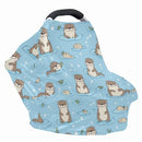 Binienty Cute Otter Nursing Cover Baby Car Seat Covers Soft Breathable Infant Carseat Canopy for Moms by TinyTreasures Baby Boutique