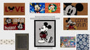 Gertmenian Disney Mouse Doormat Rug Front Door Coir Mat Indoor Outdoor Entryway Carpet, 2-Pack 20x34, Retro Mickey Home/Welcome by CozyNest Decor