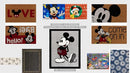 Gertmenian Disney Mouse Doormat Rug Front Door Coir Mat Welcome Home Indoor Outdoor Entryway Carpet, 2-Pack 20x34, Retro Mickey Hello Fall/Plaid by CozyNest Decor
