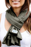 Byrd & Blume Maternity Nursing Cover Breathable Lightweight Breastfeeding Cover Wrap Shawl Scarf Poncho Full 360 (Olive, One size) by TinyTreasures Baby Boutique