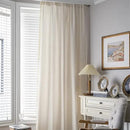 Sutuo Home Boho Curtain with Handmade Tassels, Rod Pocket Window Treatment Vintage Rustic Bohemian French Farmhouse Semi-Blackout Solid Drape for Bedroom, 1 Panel 59" W x 84" L,Cream White by CozyNest Decor