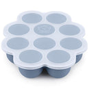KeaBabies Silicone Food Freezer Trays with Lid, 2oz x 10 Pods Baby Food Storage Containers, Easy Puree Meal Prep, Breast Milk Silicone Freezer Molds, Dishwasher, Microwave Safe, BPA-Free (Slate) by TinyTreasures Baby Boutique