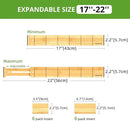 ANTOWIN 4 Pack Expandable Drawer Dividers, 2.2'' High, Extend from 17'' to 22'', Dresser Drawer Organizers, Bamboo Separators for Kitchen, Bedroom, Office, Bathroom, with 12 Pack Divider Inserts by CozyNest Decor