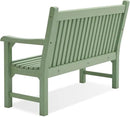 Psilvam Garden Bench, 2-Person Poly Lumber Patio Bench, All-Weather Outdoor Bench That Never Rot, Memorial Bench, Suit for Garden, Porch and Park (Green) by GreenHaven Gardens