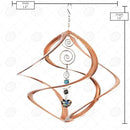 Red Carpet Studios 31042 Cosmix Wind Spinner Double Helix, Copper W/Heart Crystal, 14 Inch by GreenHaven Gardens