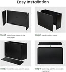 Heavy-Duty Steel Planter Box 38”x12”x30”, Rust-Resistant Large Outdoor & Indoor Plant Container, Metal Garden Box with Drainage Holes & Reinforced Edges by GreenHaven Gardens