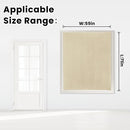 Self Adhesive Portable Blackout Curtains for Bedroom Easy to Install Window Thermal Lnsulated Kitchen Room Darkening Small Window Curtains, Cortinas Para Cuarto, 59"W X 71"L, Beige, 1 Panel by TinyTreasures Baby Boutique