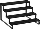 Giikin 4 Tier Spice Rack, Cabinet Organizer Shelf, Wooden Spice Rack for Countertop, Kitchen Counter Storage Shelves Cupcake Stand Holder Display Stand, Black by CozyNest Decor
