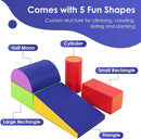PayLessHere Climbing Toys for Toddlers 5 Piece Corner Foam Climbing Blocks Set with Soft Foam and Strong Structure for Babies 1-3 Crawling and Sliding Activity Play Indoor (CM, 5 Piece) by TinyTreasures Baby Boutique