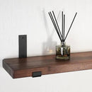 CONSDAN Floating Shelf for Wall Mounted Book Shelf Hanging Shelves Floating Bookshelf for Bedroom, Bathroom, Living Room, Kitchen USA Grown Solid Hardwood, Dark Maple 48x7.5x1.5 in by CozyNest Decor