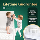 Crib Mattress Protector Pad - Ultra-Soft Waterproof Breathable Premium Bamboo Rayon - Noiseless Fitted Dryer Safe Cover. High Absorbency Oeko-TEX Certified (28 x 52 x 9 inches) MARGAUX & MAY by TinyTreasures Baby Boutique