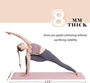 UMINEUX Yoga Mat Extra Thick 1/3'' & 2/5" Non Slip Yoga Mats for Women Eco Friendly TPE Fitness Exercise Mat with Carrying Sling & Storage Bag by TinyTreasures Baby Boutique