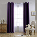 NICETOWN Blackout Curtains Drapery Panels - Window Treatment Royal Purple Blackout Curtains/Panels for Bedroom/Living Room Window, 84 inches Long, 2 Panel Set by TinyTreasures Baby Boutique