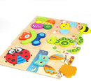 Toddler Puzzles, Wooden Jigsaw Animals Puzzles for 1 2 3 Year Old Girls Boys Toddlers, Educational Preschool Toys Gifts for Colors & Shapes Cognition Skill Learning by TinyTreasures Baby Boutique