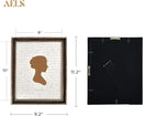 AELS 8x10 Inch Vintage Picture Frame, Elegant Antique Photo Frames with Glass Front, Photo Display, Tabletop Wall Hanging, Gift Ideas, Black with Gold Trim by CozyNest Decor