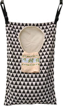 Adjustable Space Saving Door Hanging Laundry Hamper Bag with Stainless Steel Hooks by CozyNest Decor