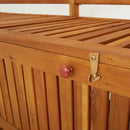 vidaXL Stable Solid Acacia Wood Storage Bench - Weather-Resistant Wooden Patio Furniture with Ample Storage Space & Comfortable Seating by CozyNest Decor