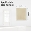 Self Adhesive Portable Blackout Curtains for Bedroom Easy to Install Window Thermal Lnsulated Kitchen Room Darkening Small Window Curtains, Cortinas Para Cuarto, 47"W X 59"L, Beige, 1 Panel by TinyTreasures Baby Boutique