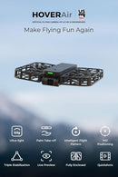 X1 Drone with Camera, Self-Flying Camera Drone with Follow Me Mode, Foldable Mini Drone with HDR Video Capture, Palm Takeoff, Intelligent Flight Paths, Hands-Free Control Black (Standard) by TinyTreasures Baby Boutique