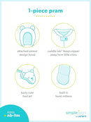 Simple Joys Kid's Pram Ivory Bear Outerwear by TinyTreasures Baby Boutique