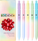Valentines Day & Birthday Gifts for Teens & Women, Gel Pens - Black Ink, Preppy Stuff, Easter Gifts for 4-12 Year Old Girls (5 Pcs Gradient) by TinyTreasures Baby Boutique