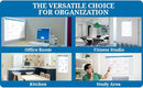 Vertical 56"h x 36"w blue 30-day/1-month dry-erasable wall planner calendar. Complete with dry-erase marker and eraser by TinyTreasures Baby Boutique