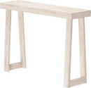 Plank+Beam Solid Wood Console Table, 46.25 Inch, Sofa Table, Narrow Entryway Table for Hallway, Behind The Couch, Living Room, Foyer, Easy Assembly, Coastal White by CozyNest Decor