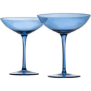 Champagne Coupes 12oz -  (2, Cobalt Blue)