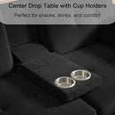 70" Queen Size Sofa Bed for Living Room – Pull-Out Sleeper Sofa Couch with Cup Holder, Phone Holder, USB Charging Port, Solid Wood Frame, Easy Assembly, Space-Saving Design for Small Apartments by CozyNest Decor