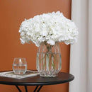 Tifuly Hydrangea Artificial Flowers -12 pcs Realistic Fake Hydrangea Silk Flowers with Stems Faux Hydrangea Flowers Heads for Office Home Party Wedding Centerpiece DIY Floral Decor (White) by CozyNest Decor