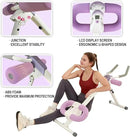 Ab Workout Equipment Abdominal Trainer, Adjustable Ab Machine at Home Gym, Foldable Abdominal Exercise Machine, Core & Ab Trainer Machine for Stomach Workout with LCD Monitor