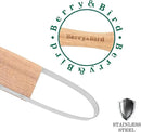 Berry&Bird Loop Weeder, 12.6-Inch Gardening Weed Cutter/Remover, Garden Weeding Scraper Tool with Wood Handle for Gardening, Lawn, Yard Work by GreenHaven Gardens