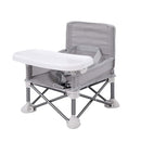 PandaEar Portable Baby Seat Travel| Compact Fold with Straps for Indoor/Outdoor Use| Great for Camping, Beach, Lawn |Toddlers, Kids, Boys, Girls (Grey) by TinyTreasures Baby Boutique