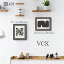 VCK 8x10 Picture Frame 3 Pack, Gray Solid Wood Frame, Exclusive Wood Grain, Wall Gallery Frame by CozyNest Decor