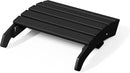 WestinTrends Dylan Outdoor Patio HDPE Adirondack Ottoman Footrest, Black by CozyNest Decor