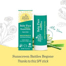 Earth Mama Baby Face Mineral Sunscreen Stick SPF 40 | Non-Nano Zinc, Natural Water Resistant Sun Cream for Babies, Kids & Adults 0.74-Ounce, 3-Pack by TinyTreasures Baby Boutique