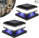Sumaote Solar Post Lights 160LM 52 LED - 6x6 Posts Solar Light Outdoor Fence Deck Post Cap Lights fit 4x4 5x5 6x6 Wood Posts, IP65 Waterproof for Garden Porch Patio, 6000K White Lighting, 2 Pack by GreenHaven Gardens