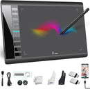 UGEE Drawing Tablet Graphics Tablets, M708 V2 Upgrade PC&Android Device,10x6 Inch Ultra Thin Large Digital Graphic for PC, Pad with 8 Hot Keys 8192 Level Battery-Free Stylus for Creation Sketch by TinyTreasures Baby Boutique