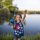 ODDSPRO Kids Fishing Pole Pink, Portable Telescopic Fishing Rod and Reel Combo Kit - with Spincast Fishing Reel Tackle Box for Girls, Youth by TinyTreasures Baby Boutique