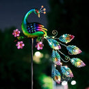 VEWOGARDEN Peacock Solar Lights Outdoor Metal Solar Garden Lights Solar Pathway Lights Outdoor Waterproof LED for Patio Lawn Yard Decorations by GreenHaven Gardens