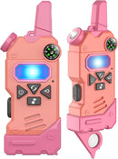 Walkie Talkies for Kids,5 Colourful Channels 2 Way Radio,Compass Flashlight and Magnifying Glass,3 Miles Long Range for Adventure Game,Outside, Camping, Hiking,Toys for 3-12 Year Old Boys Girls by TinyTreasures Baby Boutique