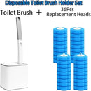 Disposable Toilet Brush with Holder, Disposable Toilet Cleaning System with 36 Refills, Toilet Wand Kit for Bathroom Toilet Cleaning (Disposable Toilet Brush) by CozyNest Decor