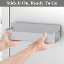 4 Pack Magnetic Spice Rack Organizer for Refrigerator and Oven, Light Gray Fridge Organizers and Storage for Kitchen by CozyNest Decor