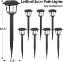 LeiDrail Solar Pathway Lights 8 Pack Solar Garden Lights with 2 Modes Waterproof Outdoor Path Light Warm White/Cool White LED Landscape Lighting for Yard Lawn Sidewalk Driveway Garden by GreenHaven Gardens
