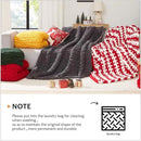 L'AGRATY Chunky Knit Throw: 60''x80'' Chenille Chunky Knitted Blanket for Bed, Couch - Handmade, Thick, Big Cable Knit Blanket - Blue by CozyNest Decor