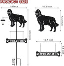 BAYN Solar Golden Retriever Garden Stakes Decorative with a Lantern Dog Silhouette Welcome Sign Outdoor Garden Decor for Yard, Lawn, Patio, Pathway by CozyNest Decor